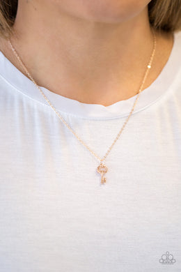 Very Low Key | Paparazzi Gold Necklace - BlingbyAshleyNicole