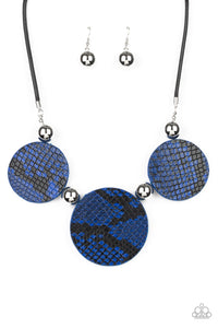 Viper Pit - Paparazzi Blue Necklace - BlingbyAshleyNicole
