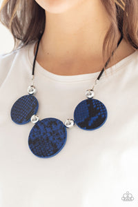 Viper Pit - Paparazzi Blue Necklace - BlingbyAshleyNicole