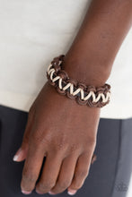 Load image into Gallery viewer, WEAVE It At That - Paparazzi Brown Bracelet - BlingbyAshleyNicole