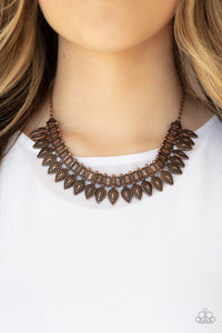When The Hunter Becomes The Hunted - Paparazzi Copper Necklace - BlingbyAshleyNicole