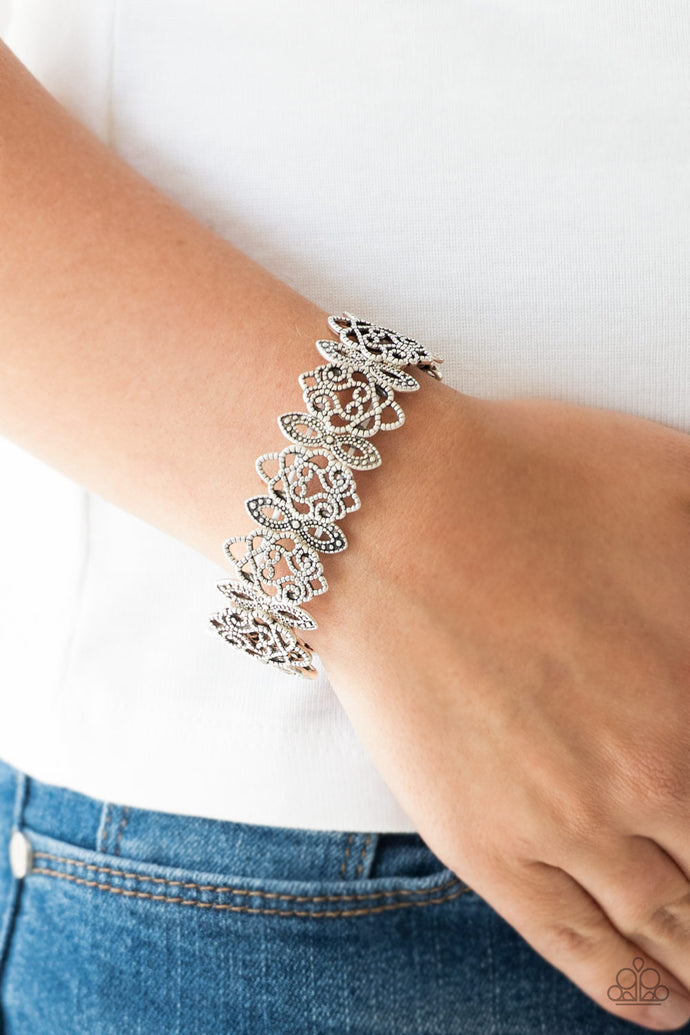 When Yin Met Yang | Paparazzi Silver Bracelet - BlingbyAshleyNicole