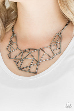 World Shattering | Paparazzi Black Necklace - BlingbyAshleyNicole