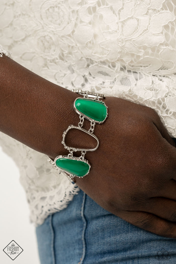 Yacht Club Couture | Paparazzi Green Bracelet - BlingbyAshleyNicole