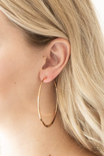 Load image into Gallery viewer, Hoop Hero | Paparazzi Gold Earring - BlingbyAshleyNicole