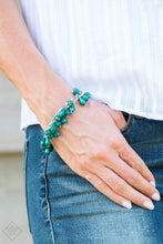 Load image into Gallery viewer, Malibu Masquerade - Green Bracelet - BlingbyAshleyNicole